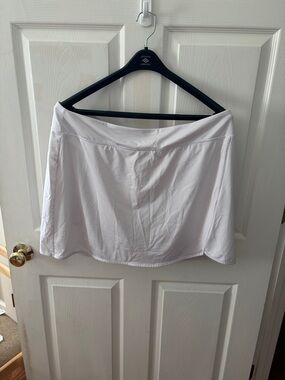 bcg White Athletic Skort with Inner Shorts